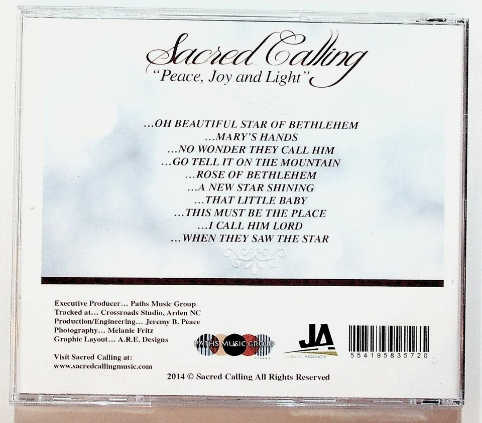 Sacred Calling Peace Joy and Light Christmas CD New Star Shining Inspirational Foto 2 de 2