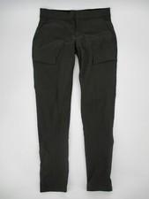 Athleta Womens Pants 6 Olive Green Pockets Zipper Casual Stretchy Business