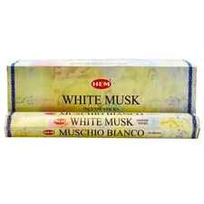 Hem White Musk Incense Sticks Agarbatti 6 Pack 20g Each Packs 120 Contains