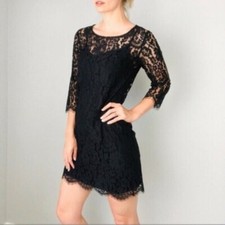 Anthropologie HD in Paris Black Lace Dress XS