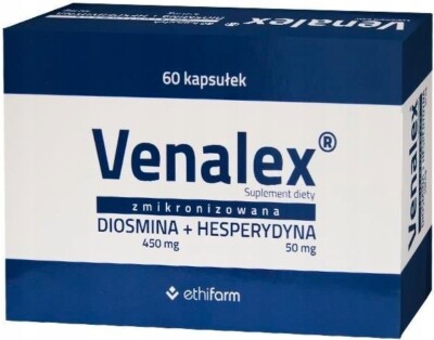 Venalex Diosmine Et Hespéridine 120 Gélules - Pour Le Confort Circulatoire Des Jambes