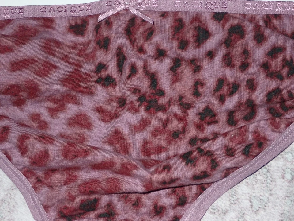 Calcinha de biquíni Lane Bryant cacique 26/28 cordas algodão roxo malva chita - Imagem 2 de 4