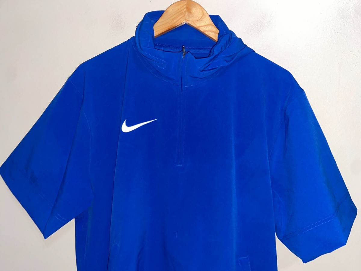 Nike Woven Football Coaches Jacket Short-Sleeve Royal Blue