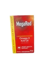 Schiff MegaRed Omega-3 Krill Oil Softgels -120 Count Heart Health Support 11/26