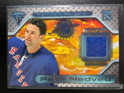 #ad 2000 01 Pacific Private Stock Titanium Game Used Gear Petr Nedved #117 MEM $2.48
