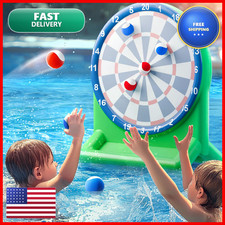 Funscape Kids Fun Pool Toys Inflatable Dart Board Toss Water Game Swimming Pool