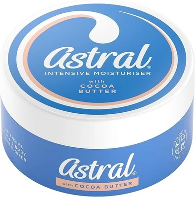 Astral Face & Body Intensive Moisturiser Cream with Cocoa Butter 200ml UK