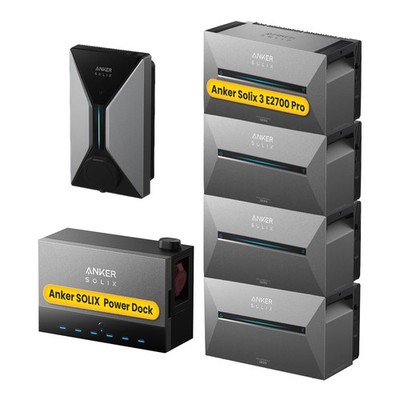 Anker SOLIX Solarbank 3 E2700 Pro mit Power Dock & V1 EV Ladegerät Wallbox