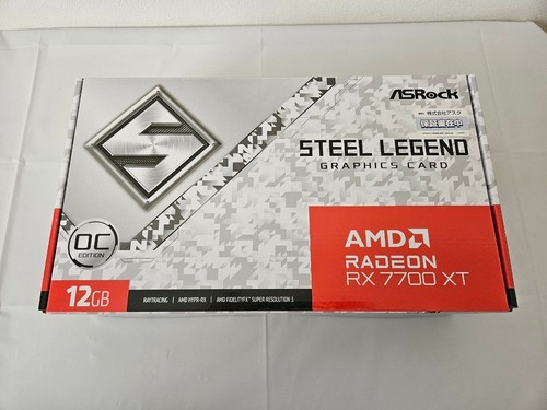 ASRock Radeon RX 7700 XT Steel Legend 12GB OC Graphics Card White HDMI PC ASRock - Picture 4 of 9
