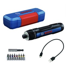 Bosch GO 3.6V Professional Cordless Screwdriver + 8 Pieces Set & Box + USB