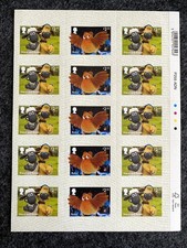 (2022) Sheets UK GB Stamps MNH Aardman Classics Robin Shaun and Blitzer Block