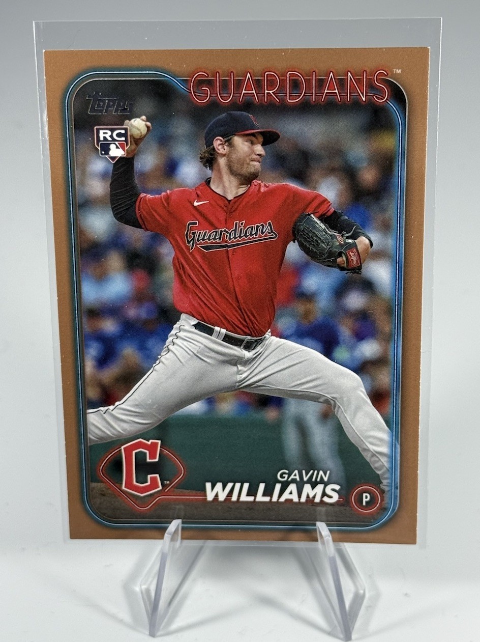 2024 Topps Series 1 - Gavin Williams #242 Gold /2024 (RC)