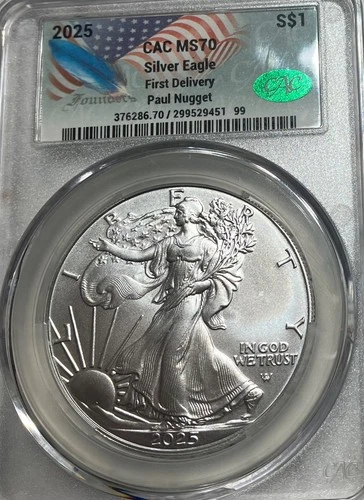 2025  Silver Eagle - MS70 CAC graded