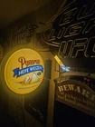pyramid hefeweizen bar sign beer led neon type rare vintage 2 sided pub light