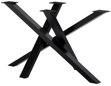 Tischbeine Finney Metall X-Förmig Tischgestell Tischkufen Kufengestell Möbelfüße