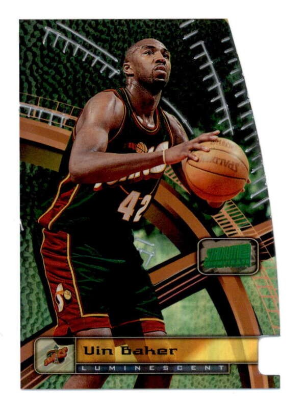 VIN BAKER 1998/99 TOPPS STADIUM CLUB TRIUMVIRATE #T7A DIE-CUT LUMINESCENT T8233