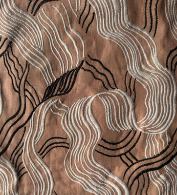 Groundworks Kelly Wearstler Jubilee Shell Designer Fabric Remnant  24''x24''