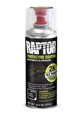 U-POL 4883 Raptor 2K Aerosol Truck Bedliner Protective Coating - Black