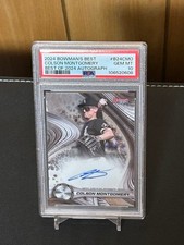 Colson Montgomery PSA 10 Auto Topps Bowman’s Best 2024 White Sox MLB Baseball