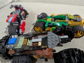 Lego Ninjago Set LOT 70588 Tumbler 70502 Cole's Driller 71763 Most Complete+Free