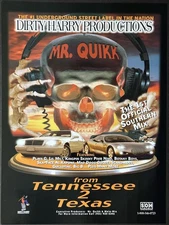 8.5x11 OG Rap Promo Ad Poster Dirty Harry Mr Quikk From Tennessee 2 Texas 1998