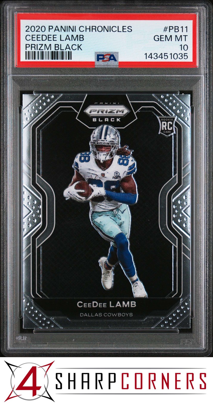CeeDee Lamb Panini Chronicles Prizm Black #PB11 Base