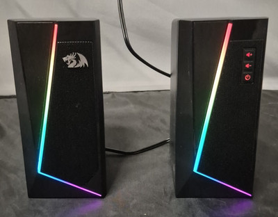 Redragon GS520 RGB Desktop Speakers, 2.0 Channel PC Computer Stereo Speakers
