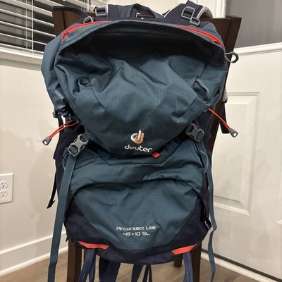 Deuter Aircontact Lite 45 + 10 SL Women's Backpack - Blue - Used Lightly 2x