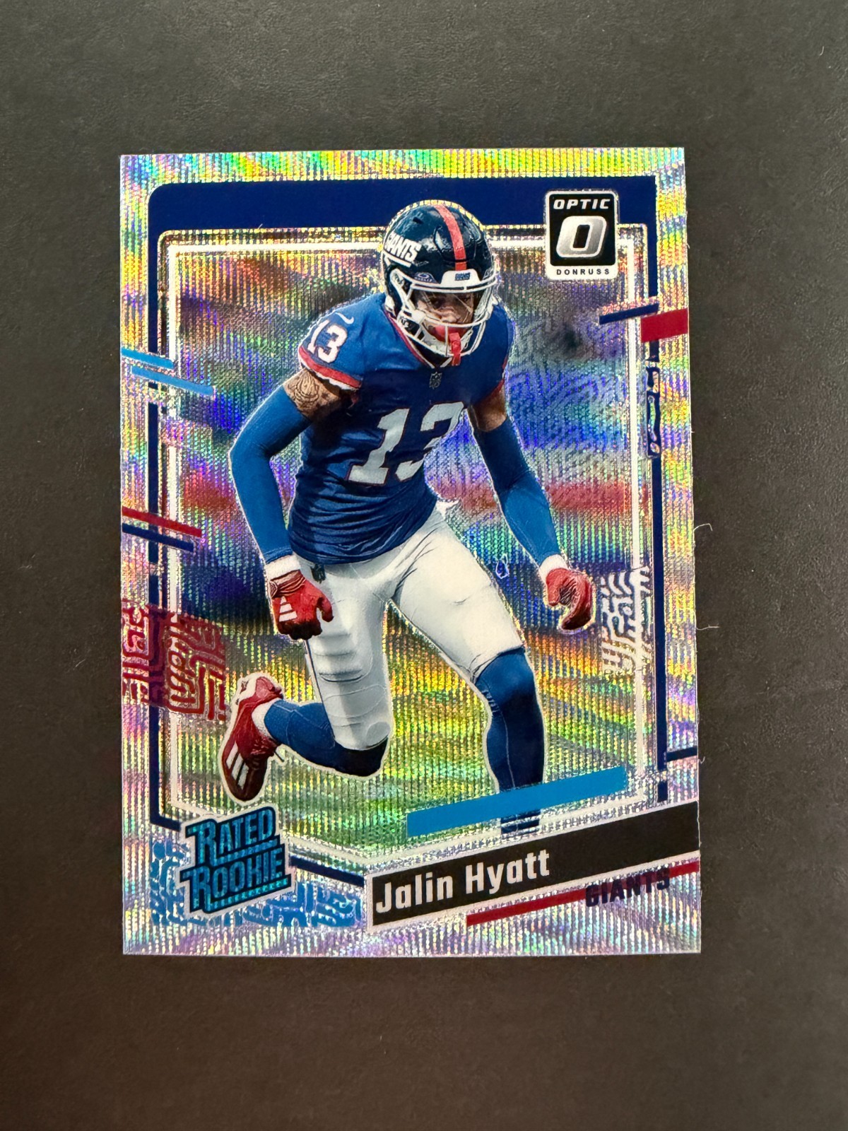 Jalin Hyatt 2023 Panini Donruss Optic Wave /300 #279 Rated Rookie