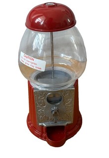 Original Kaugummiautomat rot Glas