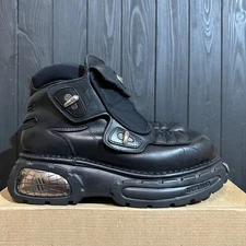 NEW ROCK men's Leather Platform Boots Size 43, 27.5 cm