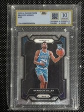 Panini 2023-24 Prizm Brandon Miller #152 Rookie CGA 10 Charlotte Hornets