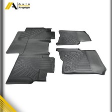 Black Tpe All Season Floor Mats 3pcs 2 Row For Ford F-150 Super Crew Cab 2004-08