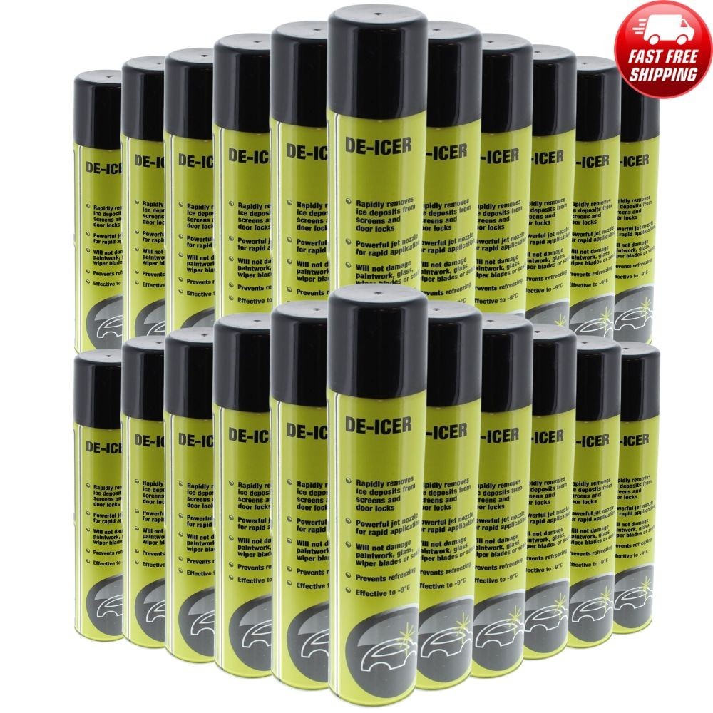FIXT Rapid De-Icer Spray 400ml Aerosol – Pack of 24 | Fast-Acting De-Icer