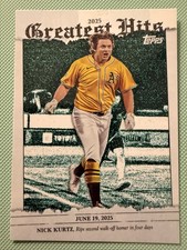 2026 Topps Series 1 Nick Kurtz 2025 Hits GH-23 Athletics Card