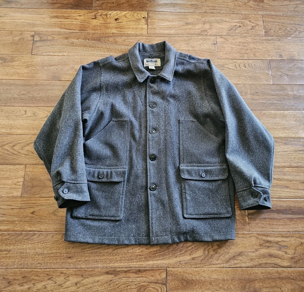 Stormy Kromer Mercantile Mackinaw Wool Coat Men’s Size 48 Vintage USA