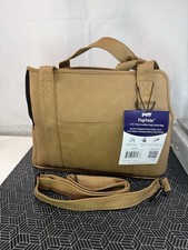 OPEN BOX  PAW 3-In-1 Faux Leather Dog Carrier Bag For Small Dogs -Camel Brown