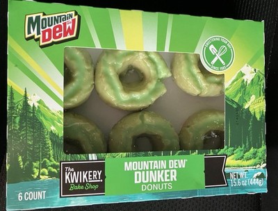 *NEW* MOUNTAIN DEW DUNKER Donuts 6 pack box! - Kwik Trip LIMITED EDITION