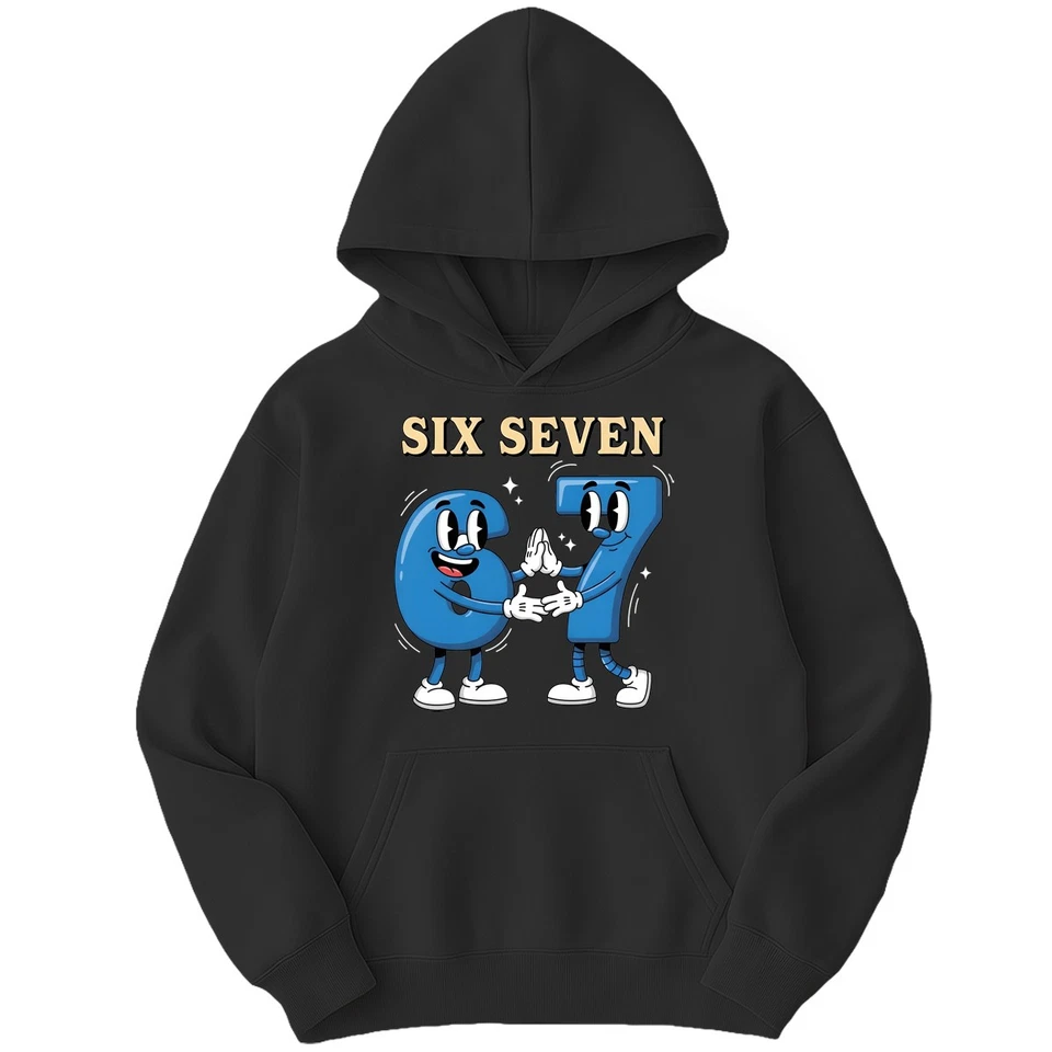 PRINTVOLT 67 Six Seven Funny Number With Joke Print Kids Hoodie Novelty Boys Girls Hoody#3