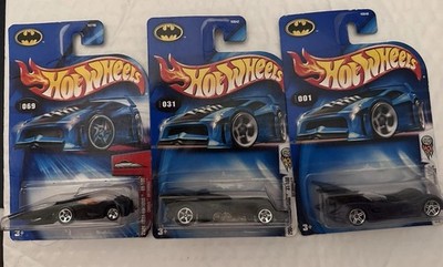 Hot Wheels Batman Batmobile Lot 3 First Editions 2004 Sealed #1 #31 #69 1:64