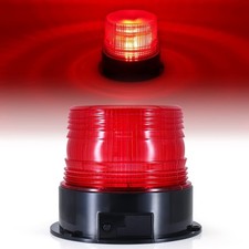 Red Beacon Light 3.4 Inch,Wireless Rechargeable Magnetic LED Emergency Safety...