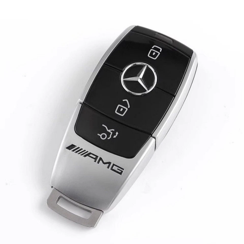 AMG Emblem Logo Schlüssel-Abdeckung Für Mercedes-Benz C E S GLC Klasse - Bild 3 von 4