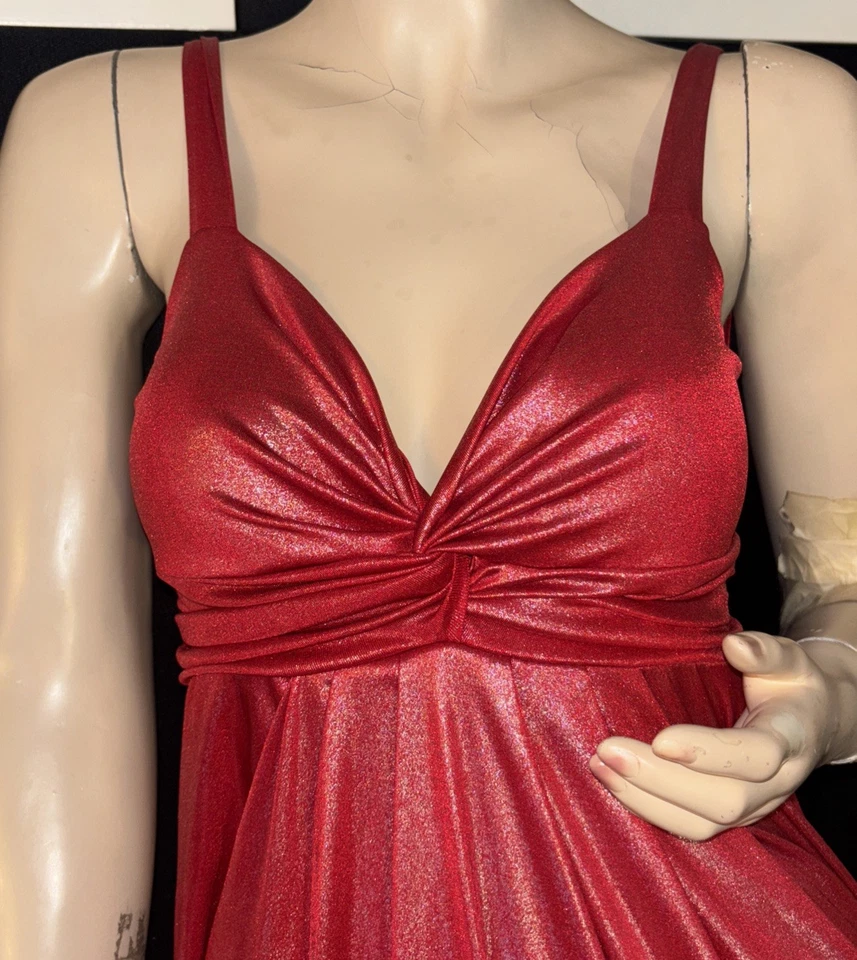 DOBLE CERO, esmerilado, noche, maxi, V profundo, sin respaldo, zM, sujetador, cruzado, nuevo, único Foto 4 de 4