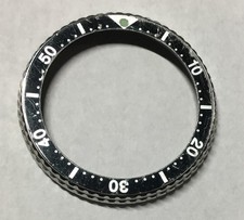 SEIKO 6105 STX007 Divers Bezel and Insert 31.5mm In 41mm Out for Parts or Repair
