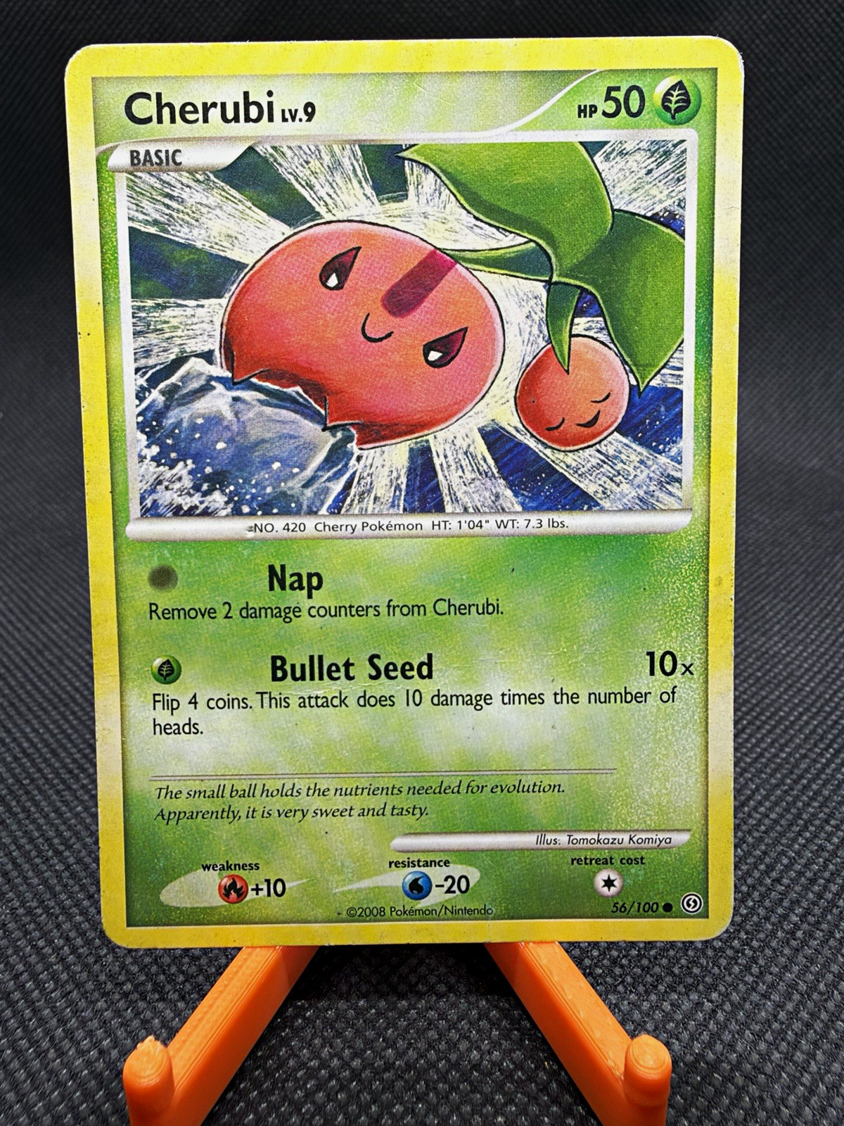 Cherubi 56/100 Stormfront Regular Common English 2008 Pokemon TCG HP