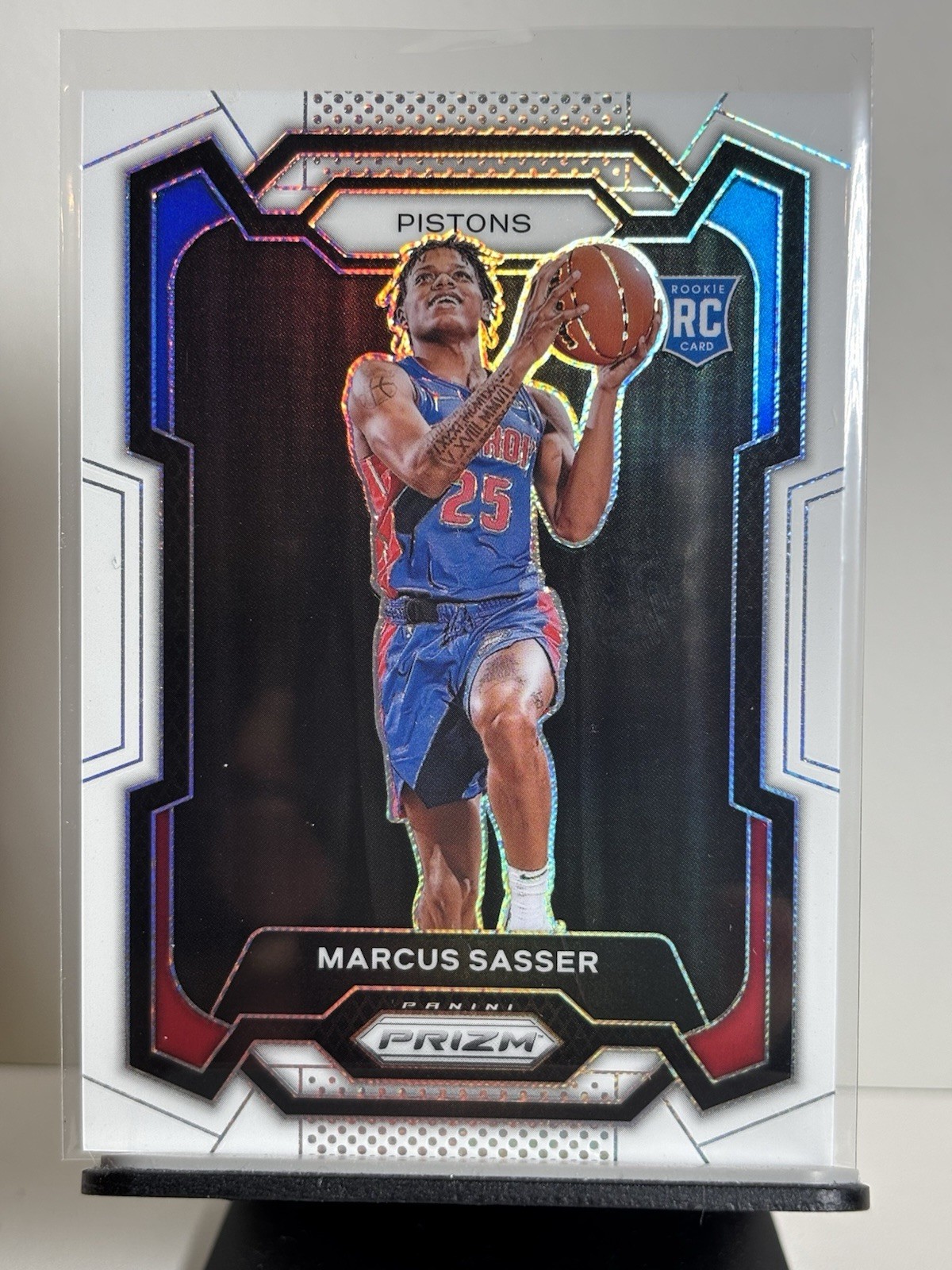 2023-24 Marcus Sasser Prizm White Prizm /175 #174 (RC) - Detroit Pistons
