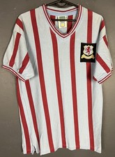 RETRO REPLICA MEN'S FC ASTON VILLA 1956/1957 SOCCER FOOTBALL SHIRT JERSEY SIZE S