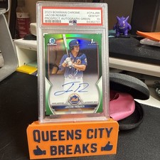 2023 BOWMAN CHROME 1st Jacob Reimer True Green Refractor Auto RC PSA 10