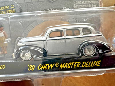 HOMIE Rollerz '39 CHEVYⓇ MASTER DELUXE Jada 1:64 Silver '39 Chevy Master Deluxe Homie Rollerz + Veterano
