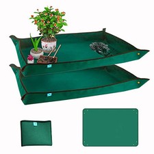 Planter Tray, 2PCS Thickened Oxford Fabric Portable Indoor Plant Repotting